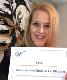 Anya Sleezer, founder and CIO, Levo Holding women-owned business certification