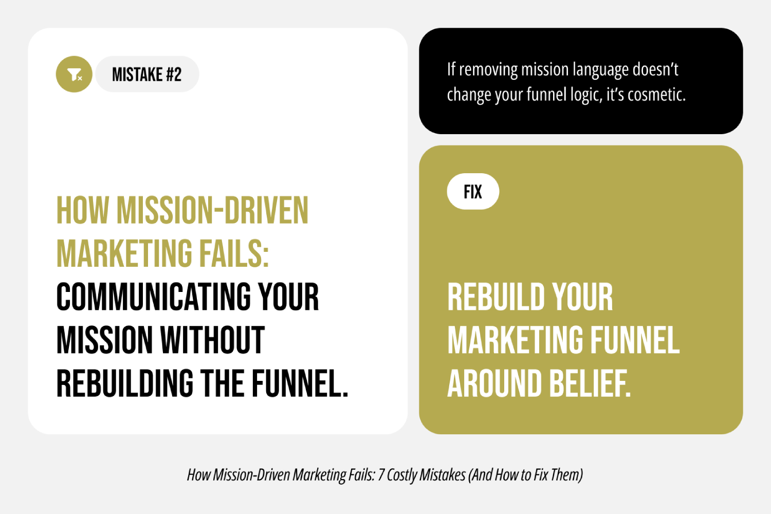 Mistake #2: Adding Mission Language Without Rebuilding the Funnel Mistake #2: Adding Mission Language Without Rebuilding the Funnel